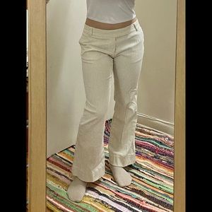 GAP Vintage white mid-low rise work pants